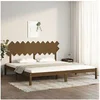 Image de Bedframe massief hout honingbruin 200x200 cm3104891