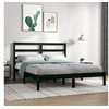 Image de Bedframe massief grenenhout zwart 140x190 cm3104917