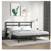 Image de Bedframe massief grenenhout grijs 200x200 cm3104955