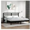 Image de Bedframe massief grenenhout zwart 200x200 cm3104957