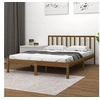 Image de Bedframe massief grenenhout honingbruin 200x200 cm3105094