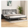 Image de Bedframe massief grenenhout grijs 200x200 cm3105182