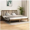 Image de Bedframe massief grenenhout honingbruin 200x200 cm3105183