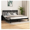 Image de Bedframe massief hout zwart 200x200 cm3105274