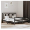 Image de Bedframe massief hout grijs 200x200 cm3105337