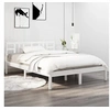 Image de Bedframe massief hout wit 150x200 cm3105411