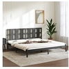 Image de Bedframe massief grenenhout grijs 200x200 cm3105622