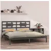 Image de Bedframe massief hout grijs 200x200 cm3105687