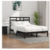 Image de Bedframe massief hout zwart 140x190 cm3105779