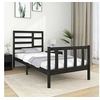 Image de Bedframe massief hout zwart 75x190 cm3105889