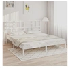 Image de Cadre de lit Blanc Bois massif 180x200 cm Super King