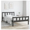 Image de Bedframe massief hout grijs 100x200 cm810671