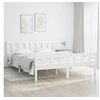 Image de Bedframe massief hout wit 150x200 cm810685