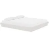Image de Cadre de lit blanc bois massif 180x200 cm super king