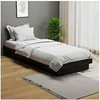 Image de Bedframe massief hout zwart 75x190 cm819936