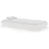 Image de Cadre de lit blanc bois massif 90x190 cm simple