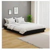 Image de Bedframe massief hout zwart 140x190 cm819956