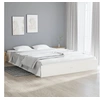 Image de Cadre de lit sans matelas blanc bois massif 180x200 cm