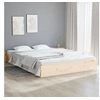 Image de Cadre de lit sans matelas bois massif 120x200 cm