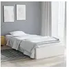 Image de Cadre de lit sans matelas blanc bois massif 90x190 cm
