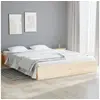 Image de Cadre de lit sans matelas bois massif 140x190 cm