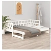 Image de Slaapbank uitschuifbaar massief grenenhout wit 2x(90x200) cm820223