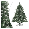 Image de Sapin de Noël Artificiel avec Support Arbre de Noël Décoration de Vacances Ornement de Noël Décoration de Fête Salon Intérieur 150 cm PVC 345160