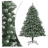 Image de Sapin de Noël Artificiel avec Support Arbre de Noël Décoration de Vacances Ornement de Noël Décoration de Fête Salon Intérieur 210 cm PVC 345162