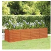 Image de Lit surélevé de jardin rouillé 320x80x77 cm acier corten