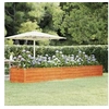 Image de Lit surélevé de jardin rouillé 400x80x45 cm acier corten