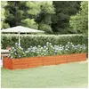 Image de Lit surélevé de jardin rouillé 480x80x45 cm acier corten