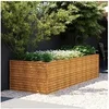 Image de Lit surélevé de jardin 290x100x69 cm acier corten