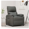 Image de Fauteuil réglable tissu gris foncé