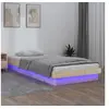 Image de Cadre de lit à LED sans matelas bois massif