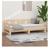 Image de Slaapbank uitschuifbaar massief grenenhout 2x(90x190) cm820292