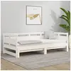 Image de Slaapbank uitschuifbaar massief grenenhout wit 2x(90x200) cm820313