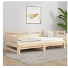 Image de Lit Coulissant Lit de Jour Canapé-lit Cadre de Lit d'Invité Lit d'Appoint Canapé de Salon Chambre Bois de Pin Massif 2x(80x200) cm