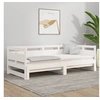 Image de Lit coulissant sans matelas blanc 2x(90x190) cm