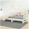 Image de Slaapbank uitschuifbaar massief grenenhout wit 2x(90x200) cm820343