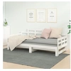 Image de Lit coulissant sans matelas blanc 2x(90x190) cm