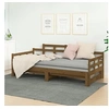 Image de Slaapbank uitschuifbaar grenenhout honingbruin 2x(90x190) cm820355