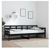 Image de Slaapbank massief grenenhout zwart 80x200 cm820366