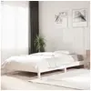 Image de Lit empilable sans matelas blanc 90x190 cm bois de pin massif