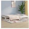 Image de Slaapbank uitschuifbaar massief grenenhout wit 2x(90x190) cm820438