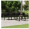 Image de Salon de jardin modulable aluminium gris 5 pieces x 70 x 64.5 4 personnes