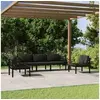 Image de Salon de jardin modulable aluminium 5 personnes 5 pieces