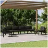 Image de Salon de jardin gris 6 personnes aluminium x 70 x 64.5 cm 6 pieces