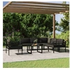 Image de Salon de jardin modulable gris 6 personnes aluminium 75 x 75 x 64.5 cm 3 pieces