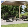 Image de Salon de jardin modulable aluminium gris 7 pieces x 70 x 64.5 6 personnes