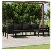 Image de Salon de Jardin 6 pcs avec Coussins Mobilier de Patio Ensemble de Meubles de Terrasse Mobilier d'Extérieur Aluminium 3107811